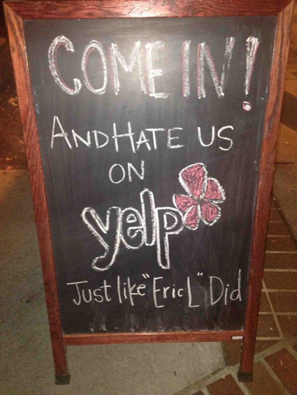 Yelp Thinks Feedback Is Only Valuable When It's Public